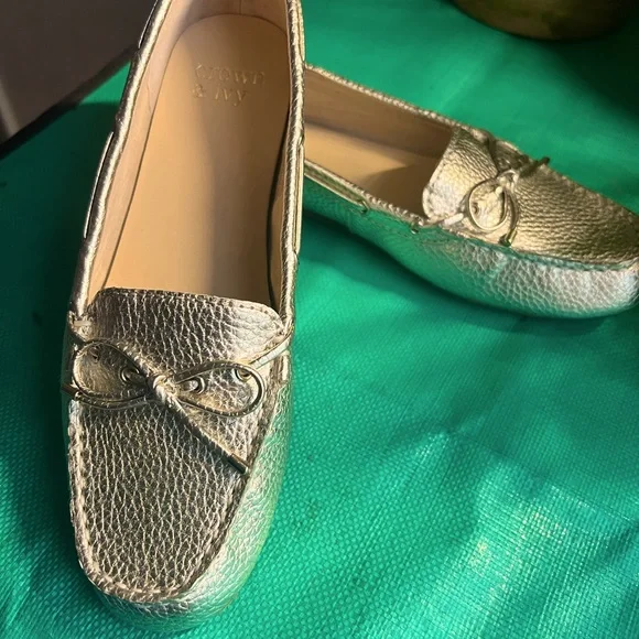 Crown & Ivy sz 7.5 Gold Malya flats NWOT - Picture 2 of 13